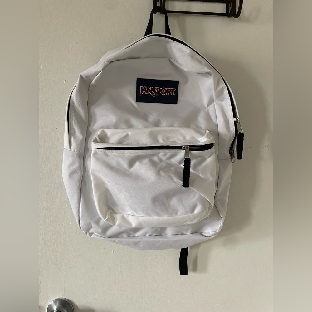 Jansport white backpack